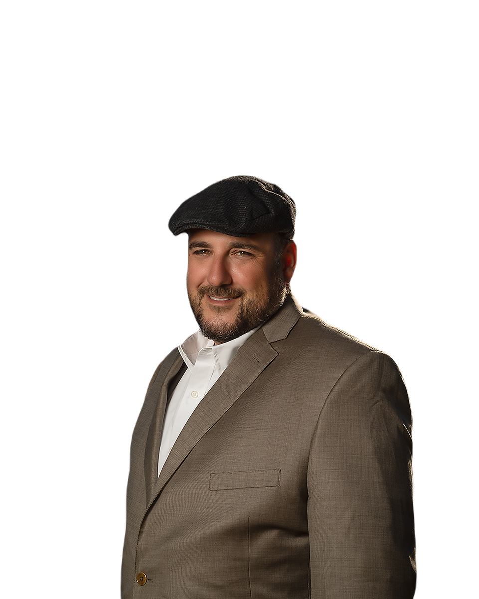Brian Mayer wearing a jacket and cap