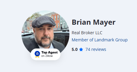 Zillow Top Agent with 5.0 rating and 74 reviews